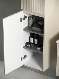 Sancos Шкаф пенал Snob T 35 подвесной бежевый матовый (beige soft) – фотография-4